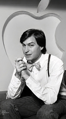 Charming Steve Jobs launching apple